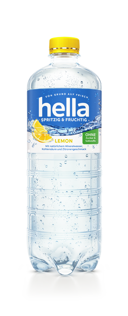 hella Mineralwasser mit Geschmack (Lemon) 0,75 Liter PET